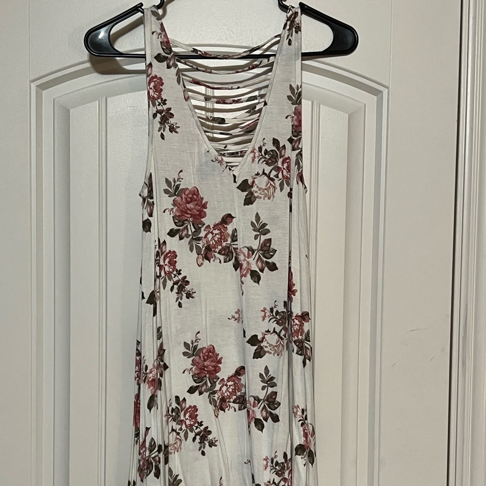 Rue 21 floral white dress